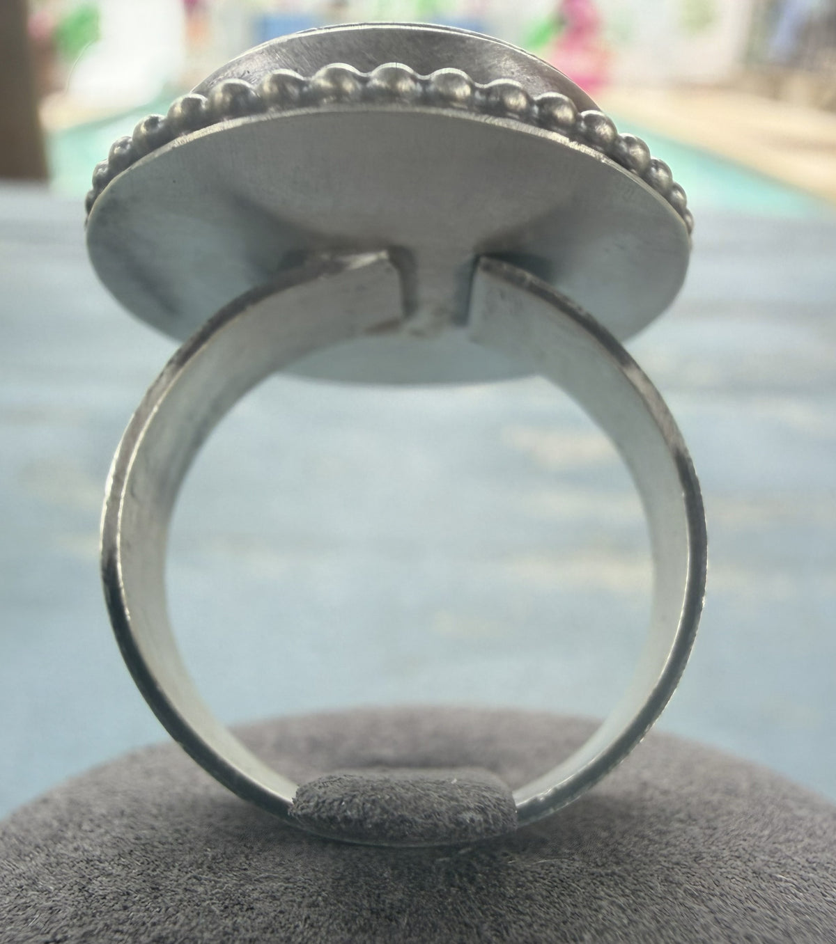 *Native American Made* Navajo Scott Skeets Liberty Dime Adjustable Ring
