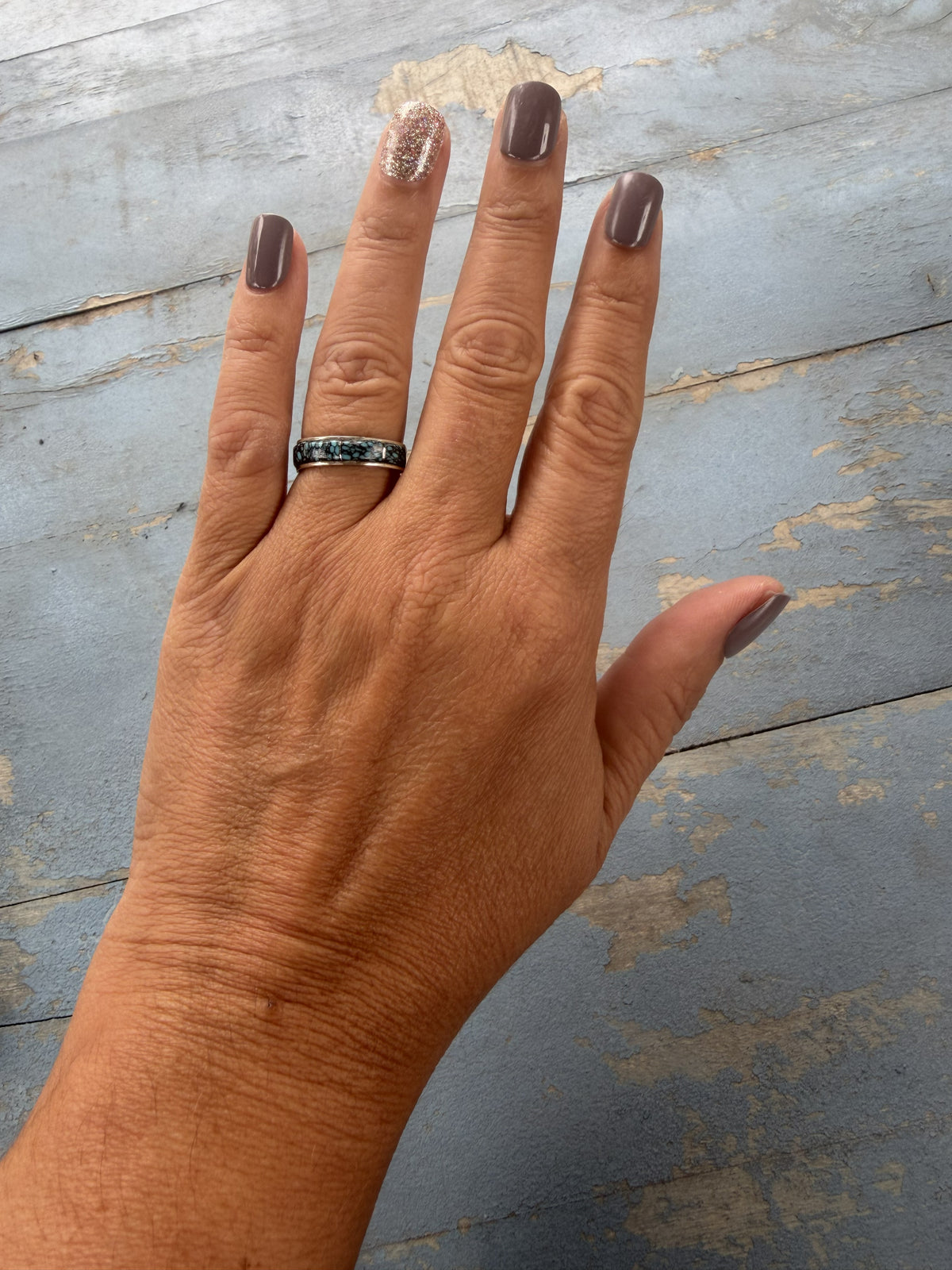 *Native American Made*  Navajo Debbie Livingstone Prince Turquoise Ring
