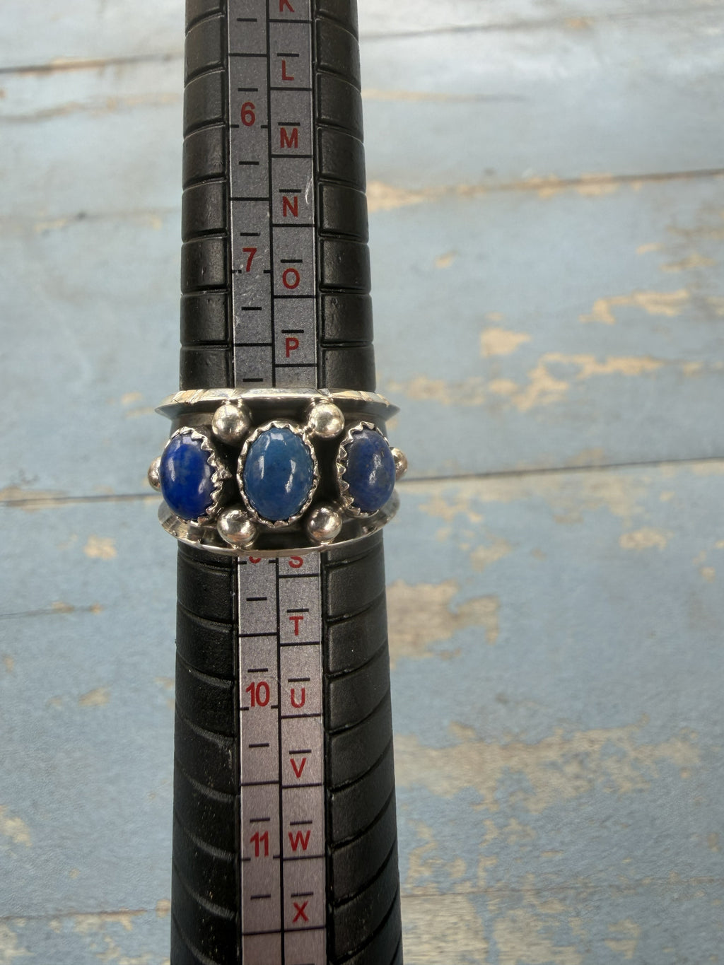 *Native American Made* Navajo Reed Charley Lapis Ring