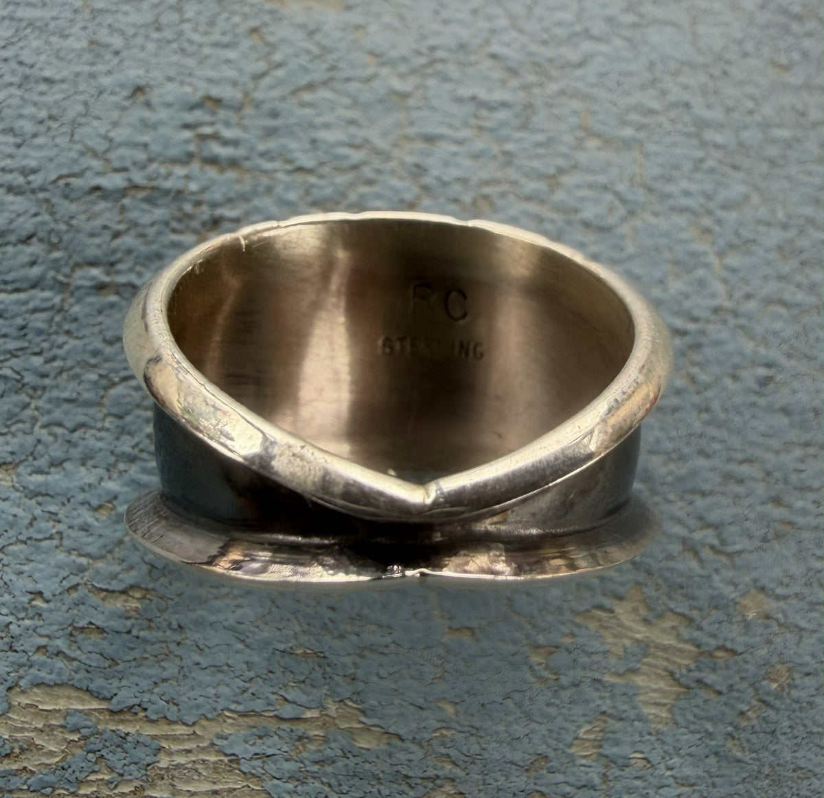 *Native American Made* Navajo Reed Charley Lapis Ring