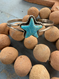 *Native American Made*  Navajo L Chee Small Star Cuff
