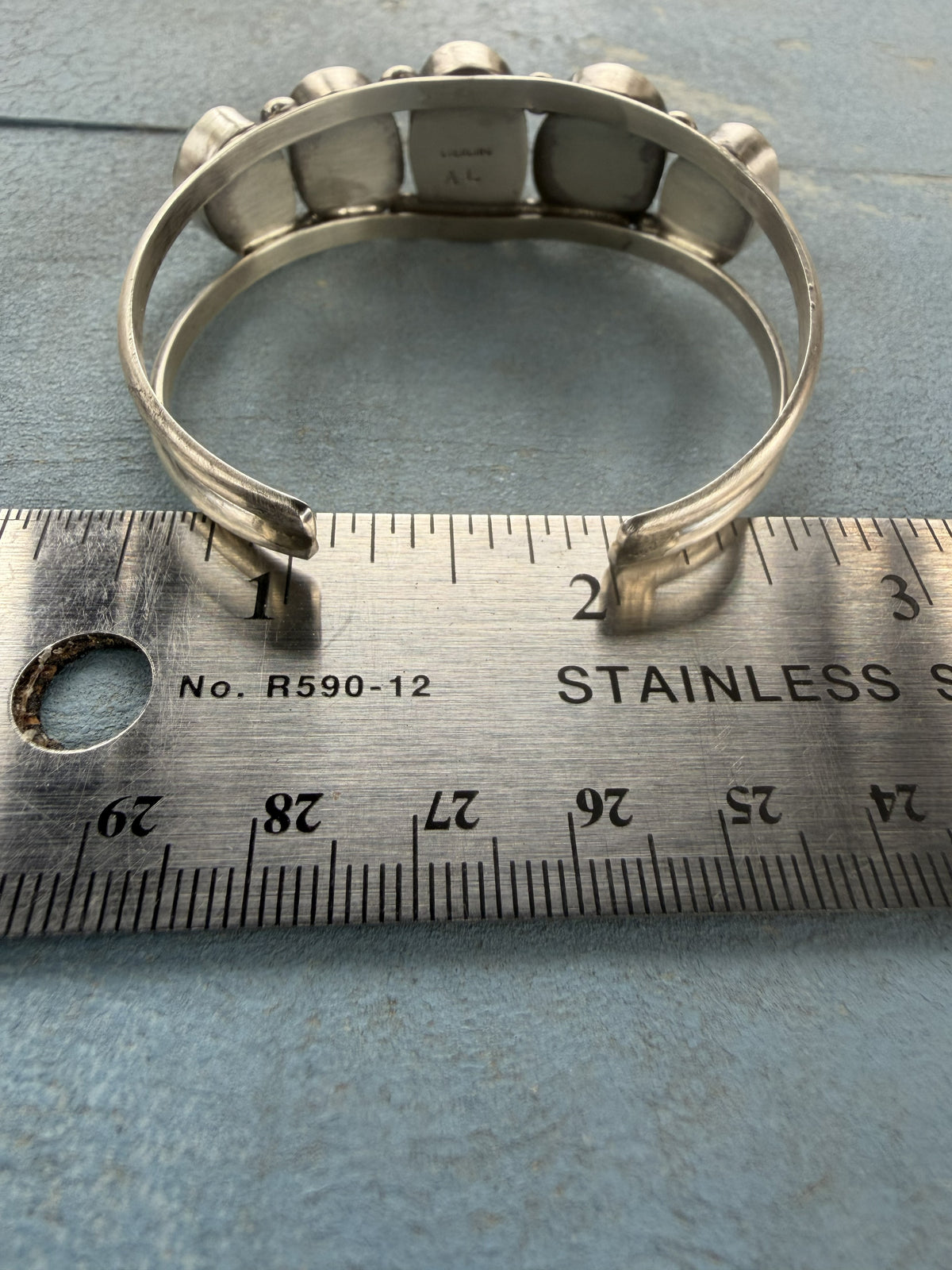 *Native American Made* Navajo Agustin Largo 5 Stone Mine #8 Cuff