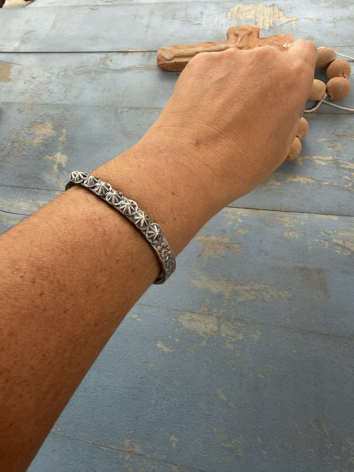 *Native American Made*  Navajo Kevin Billah Star Bursts Cuff