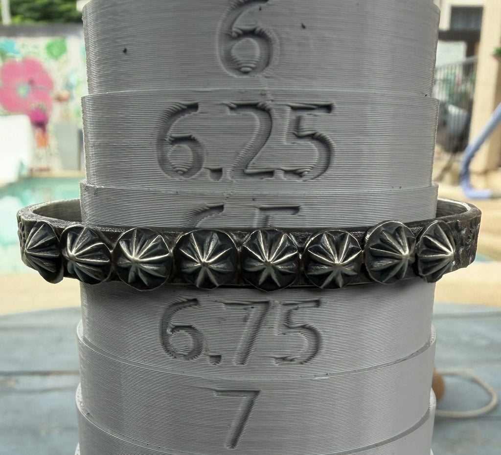 *Native American Made*  Navajo Kevin Billah Star Bursts Cuff