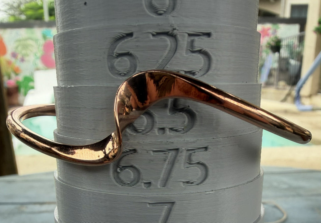 *Native American Made*  Navajo Yolanda Skeets Twisted Copper Cuff