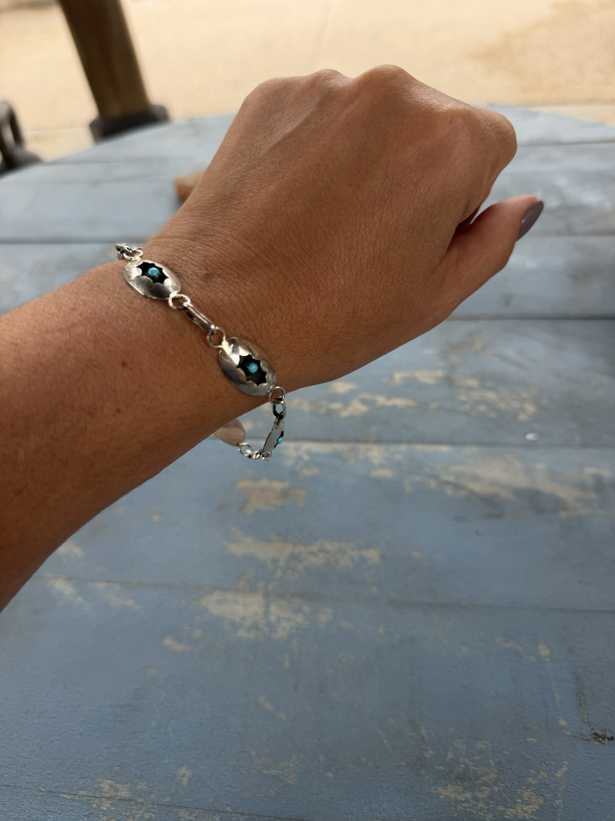 *Native American Made* Navajo David L. Morgan Shadow Box Bracelet