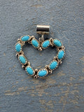 *Native American Made*  Navajo Martin Perry Kingman Heart Pendant