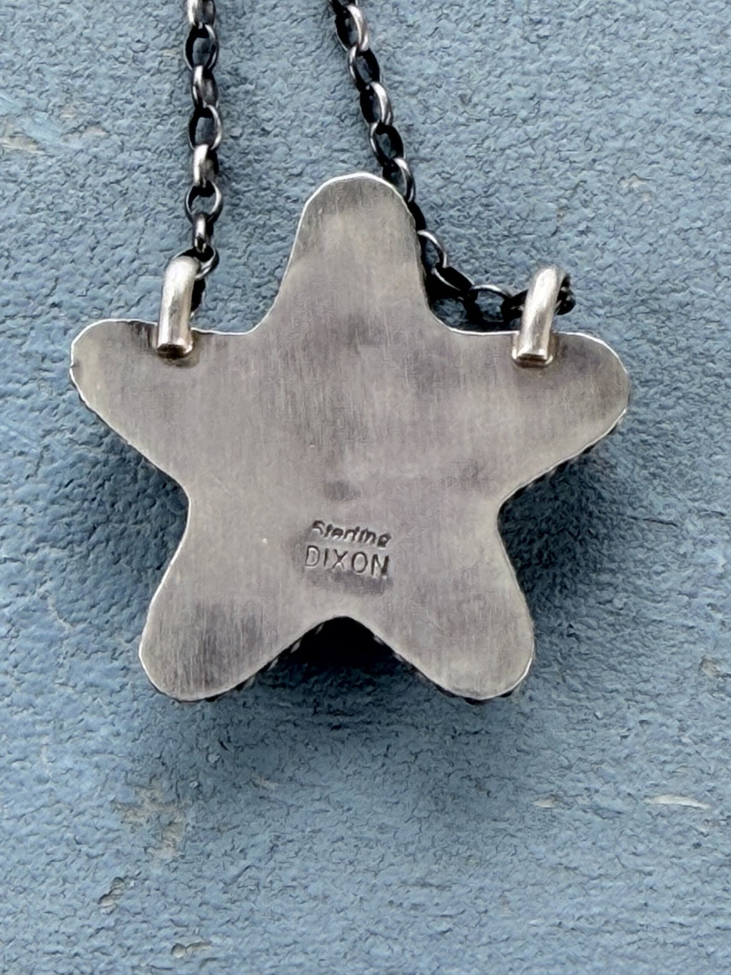 *Native American Made* Navajo Johnny Dixon:  18" Kingman Star Necklace