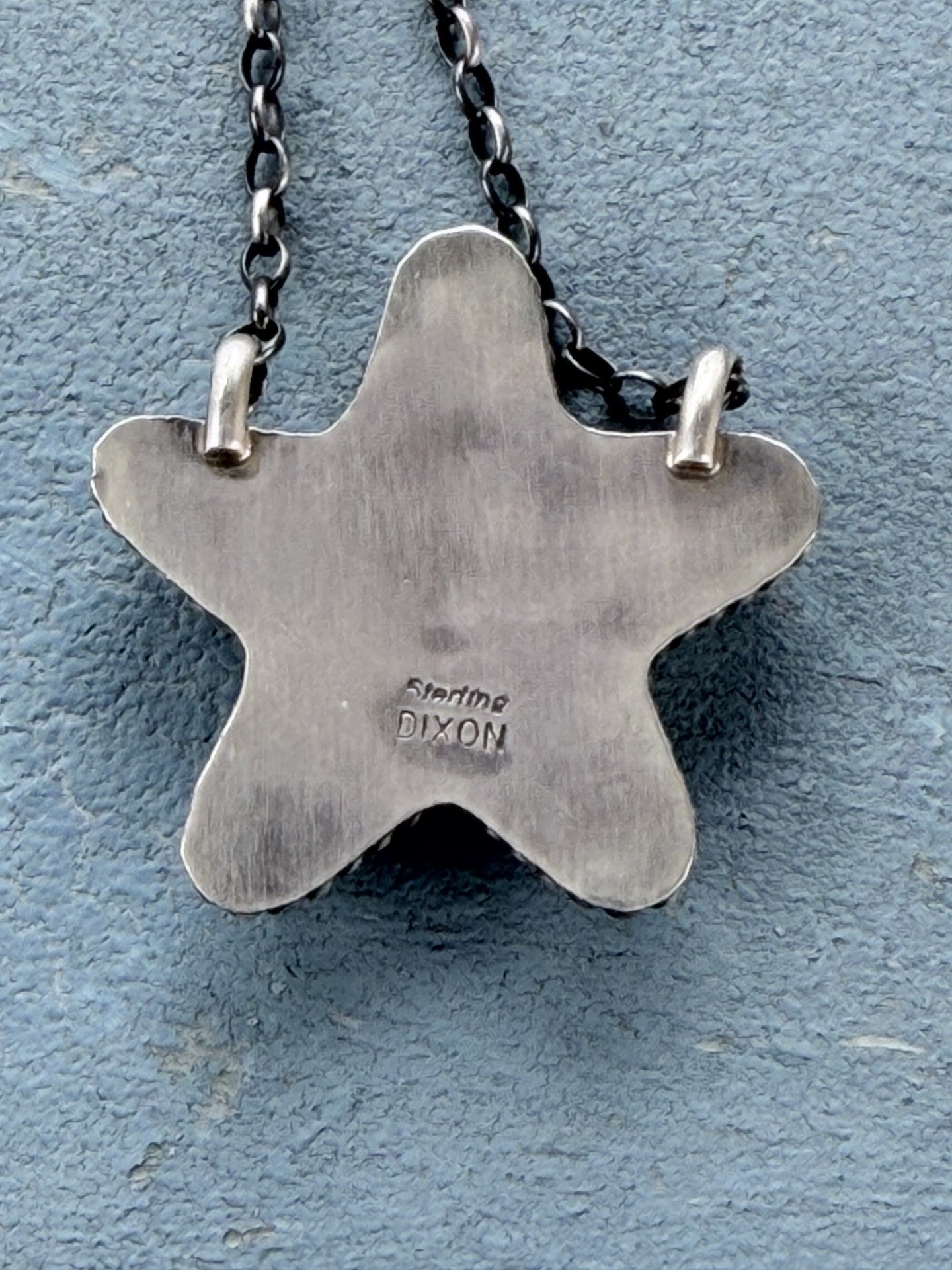 *Native American Made* Navajo Johnny Dixon:  18" Kingman Star Necklace